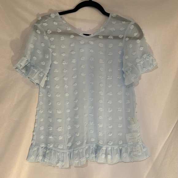 Girls Chiffon Swim Cover Up Swiss Dot Sheer Beach Wraps for 3-12 Yrs Blue 7-8Y - Picture 12 of 15